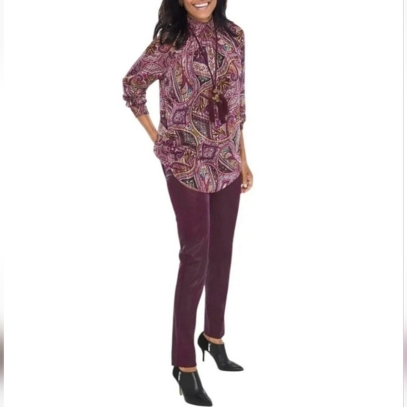 Chico's Pants - NWT Chico’s Faux Suede Knit Pull On Pants Monrovia Size 3 (16